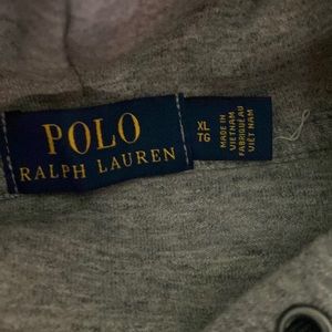 Grey extra large polo zip up hooded sweater